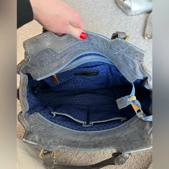 Rebecca Minkoff Blue Leather Satchel - Picture 6 of 7